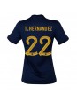 Frankrike Theo Hernandez #22 Replika Hemmakläder Dam VM 2022 Kortärmad
